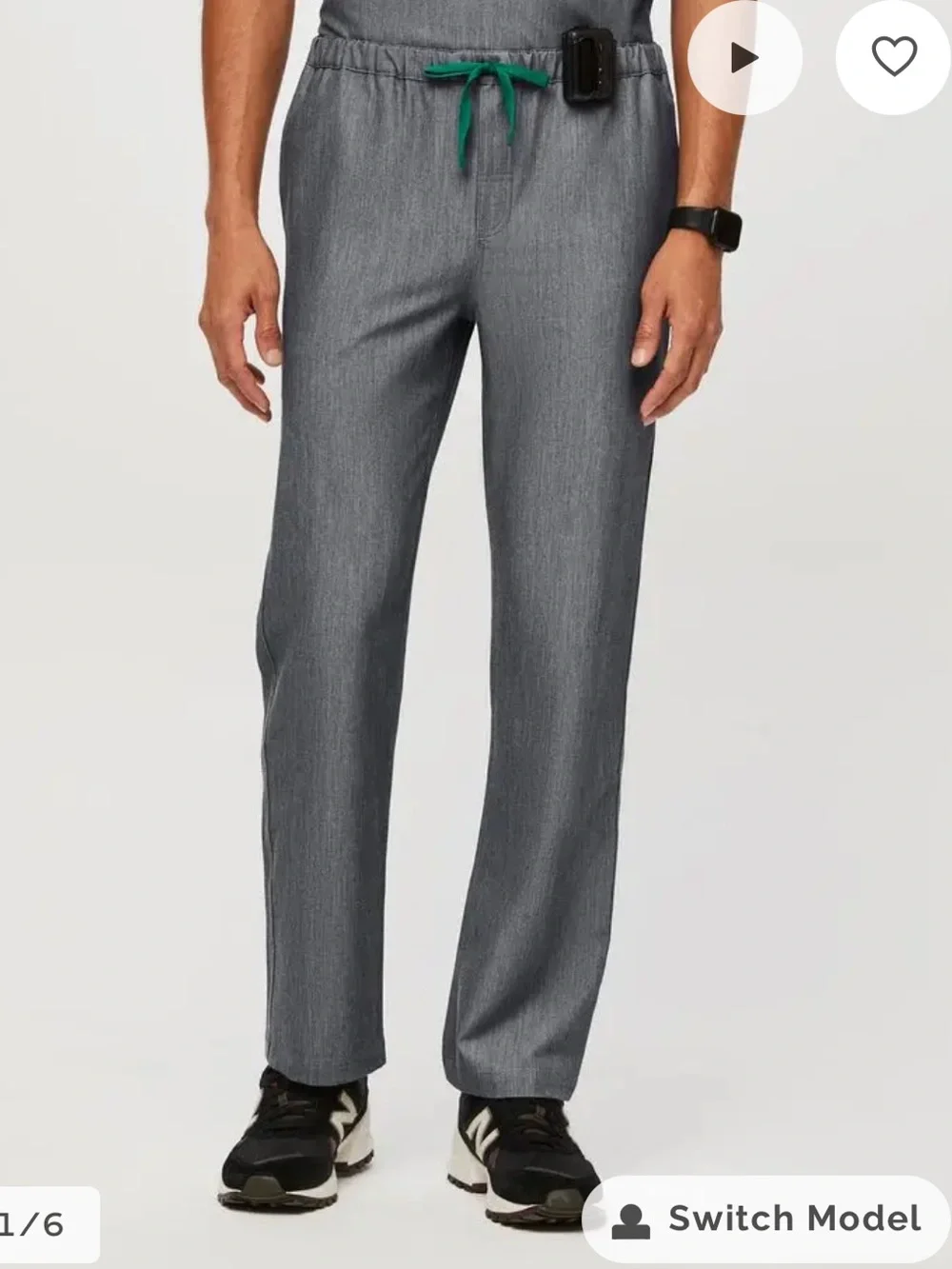FIGS Pisco Basic Scrub Pants Men's graphite XS/T